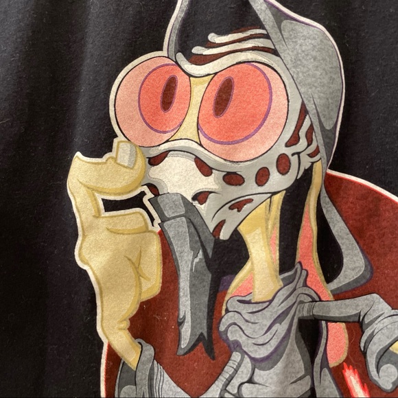 Star Wars kylo ren ren& stimpy parody shirt black black shirt Star Wars shirt - Picture 2 of 4